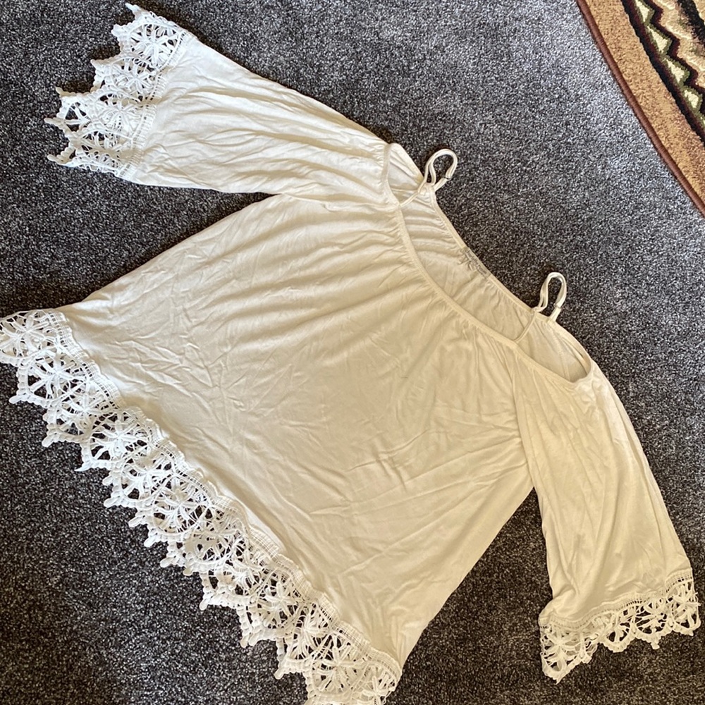 Off the shoulder with strap blouse